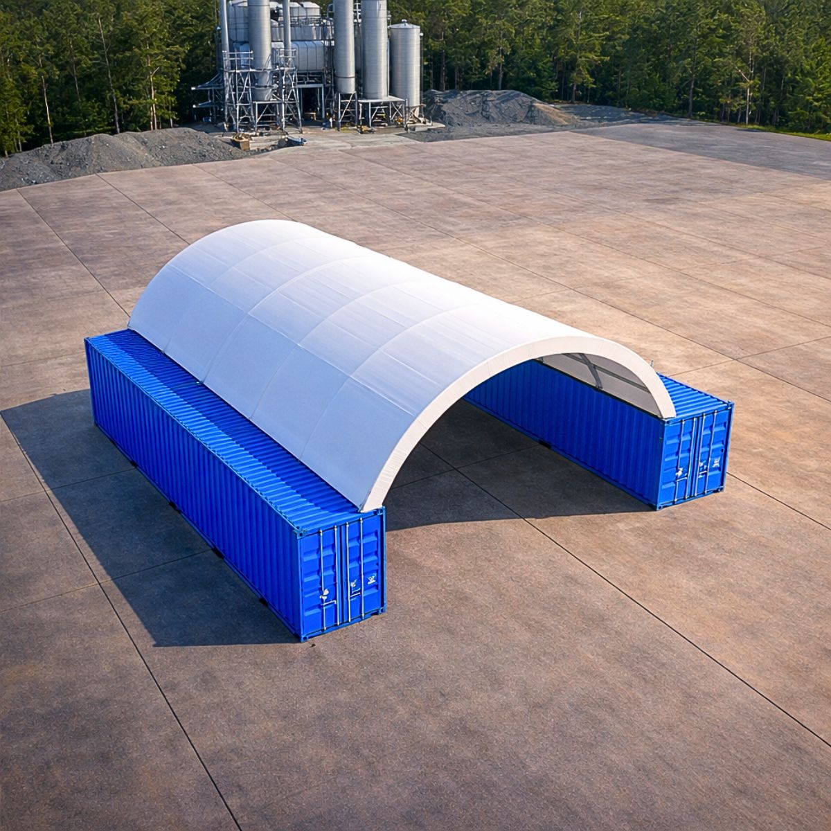 Container Überdachung CU8x12 m - obrazek 4
