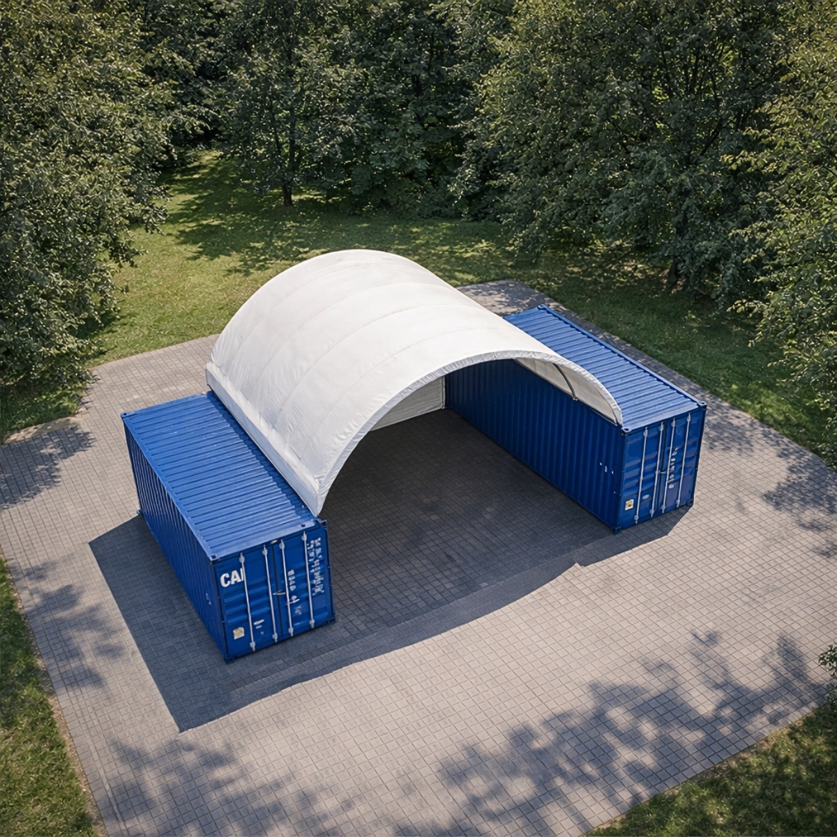 Container Überdachung CU6x6 m - obrazek 2