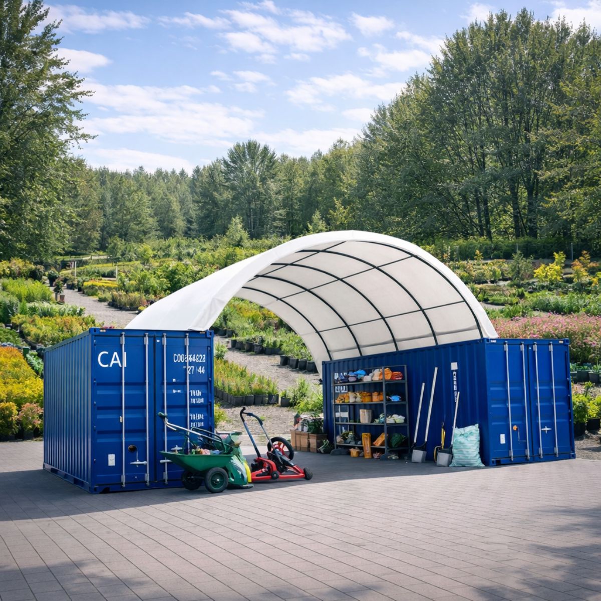 Container Überdachung CU6x6 m
