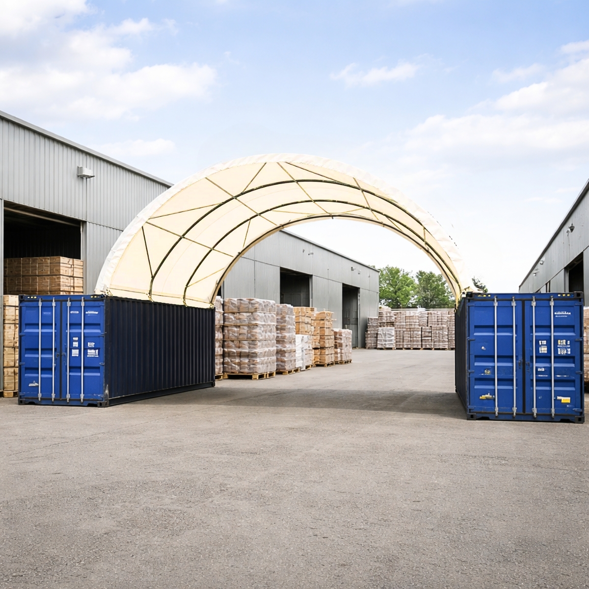 Container Überdachung CU8x6 m - obrazek 3