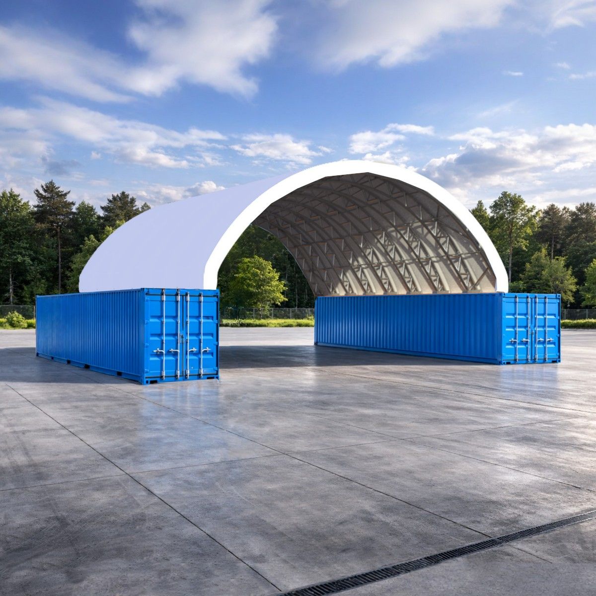 Container Überdachung CUV15x6 m - obrazek 6