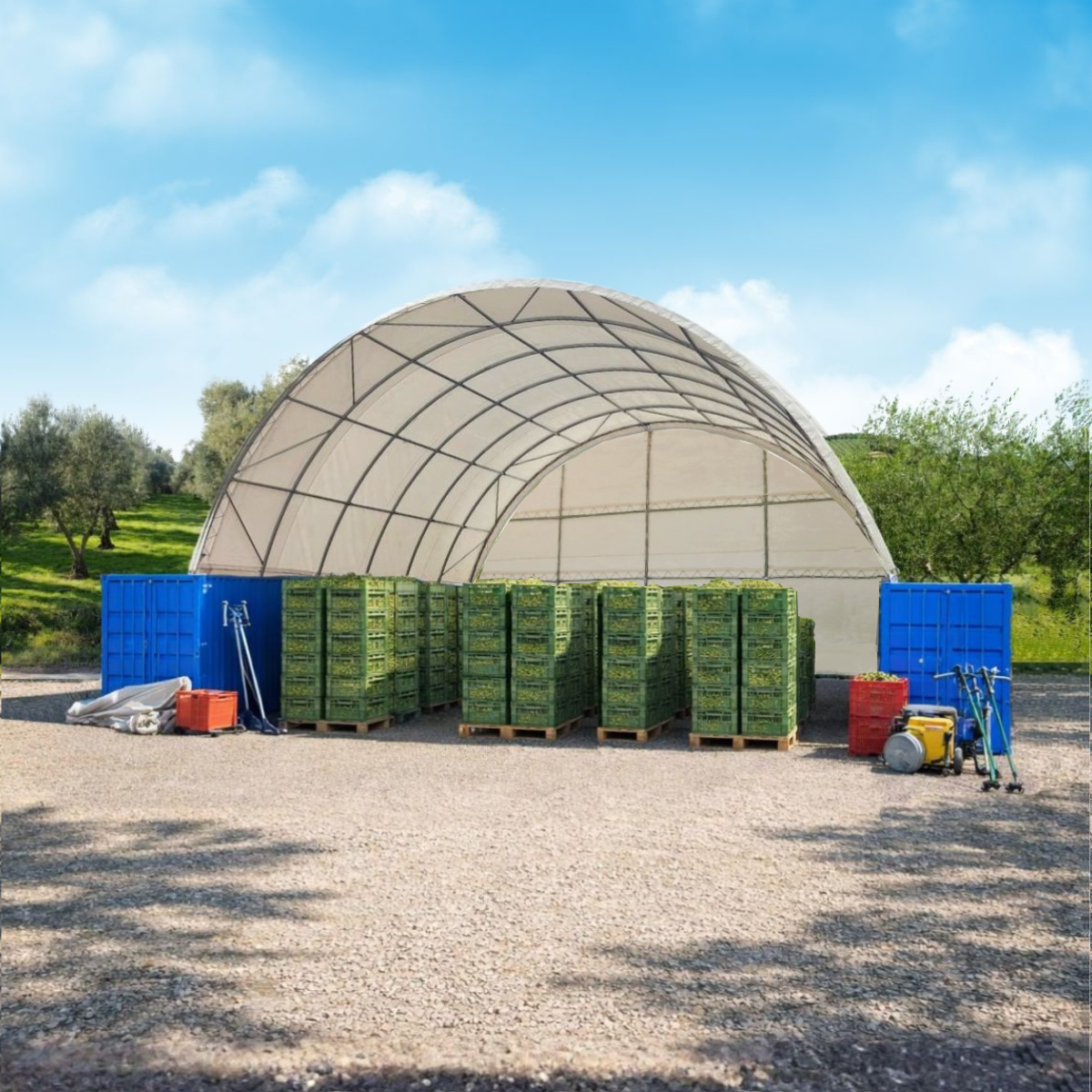 Container Überdachung CU12x6 m - obrazek 2