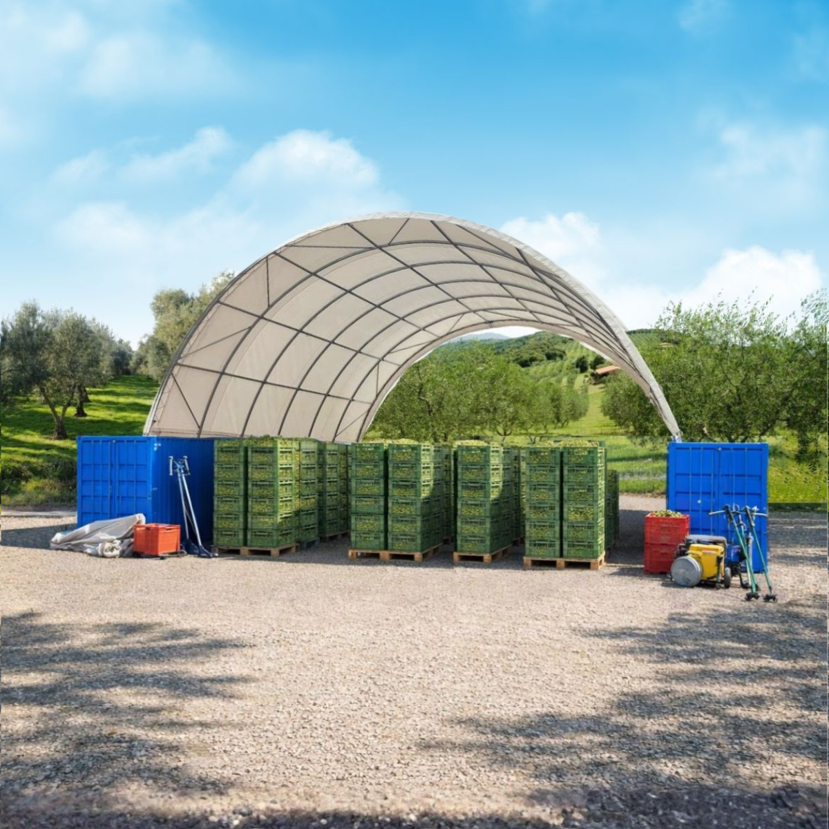 Container Überdachung CU12x6 m