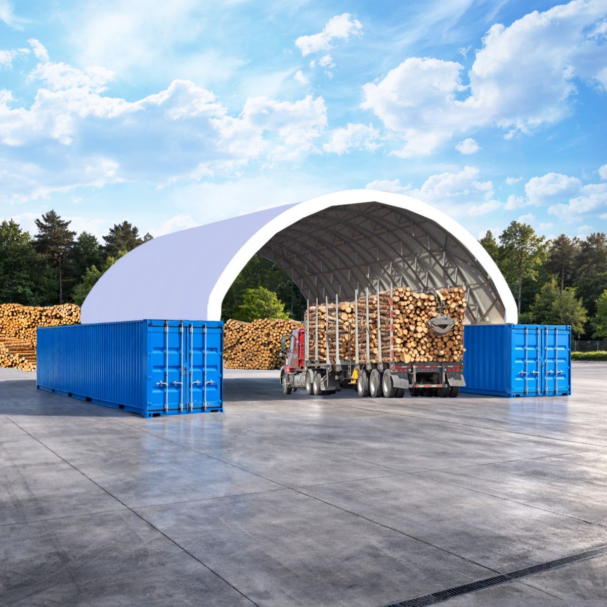 Container Überdachung CUV15x6 m