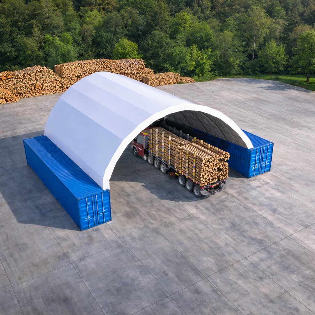 Container Überdachung CUV15x6 m - obrazek 3