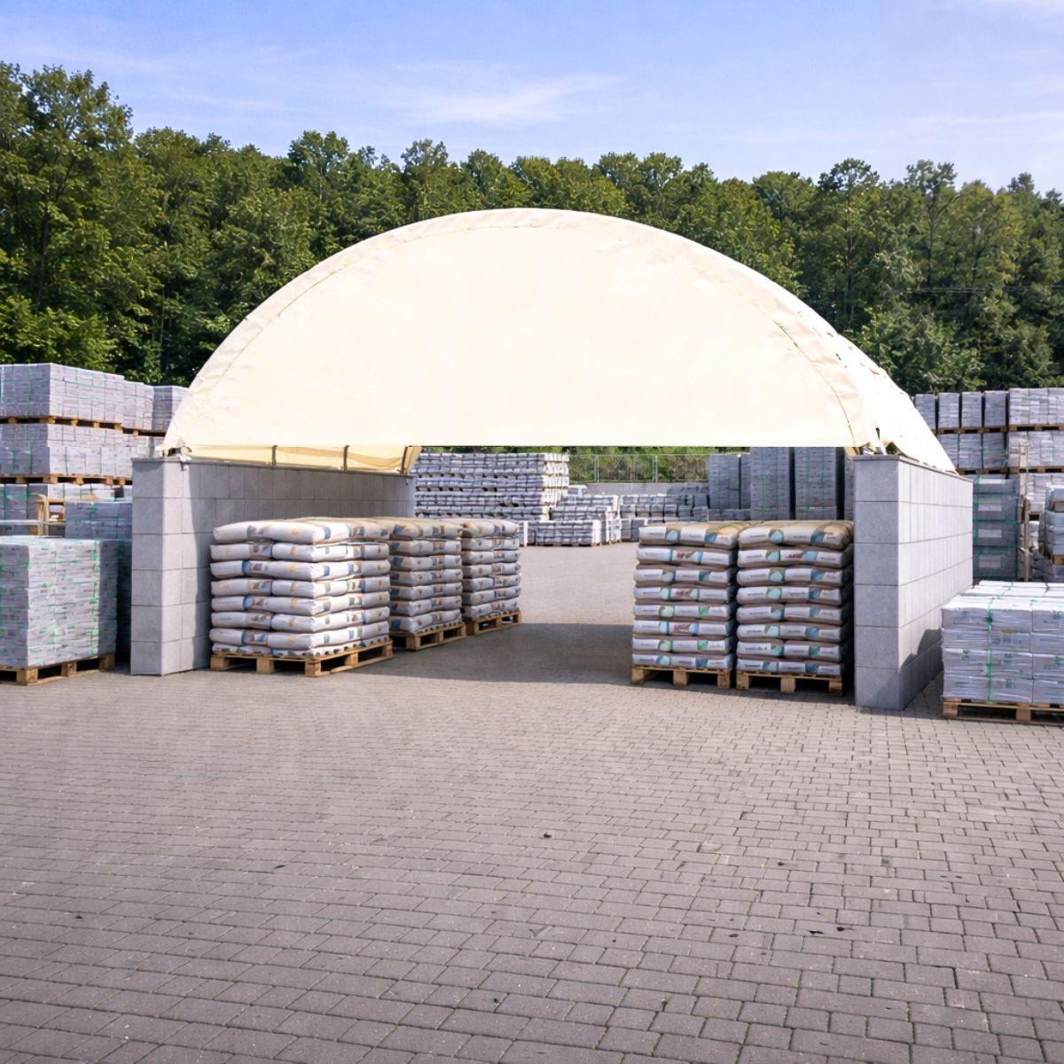 Giebelwand für Siloüberdachung – voll GBVSU8 m - obrazek 2
