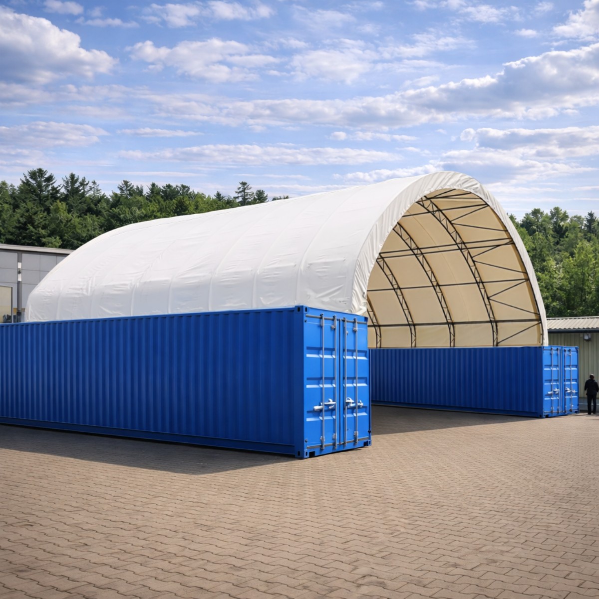 Container Überdachung CUV10x12 m - obrazek 4