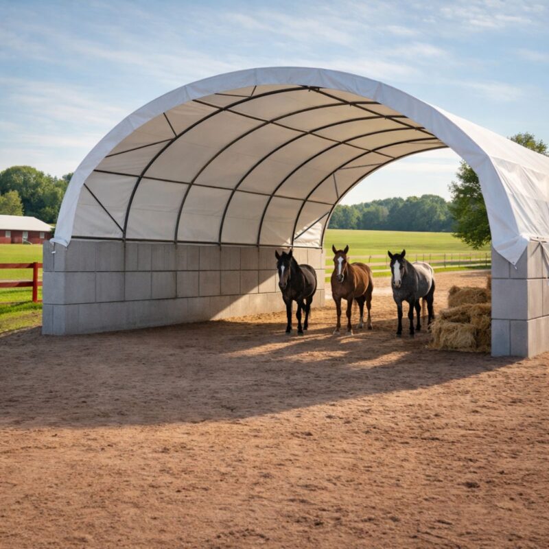 Unterstand für nutztiere LU10x12 m